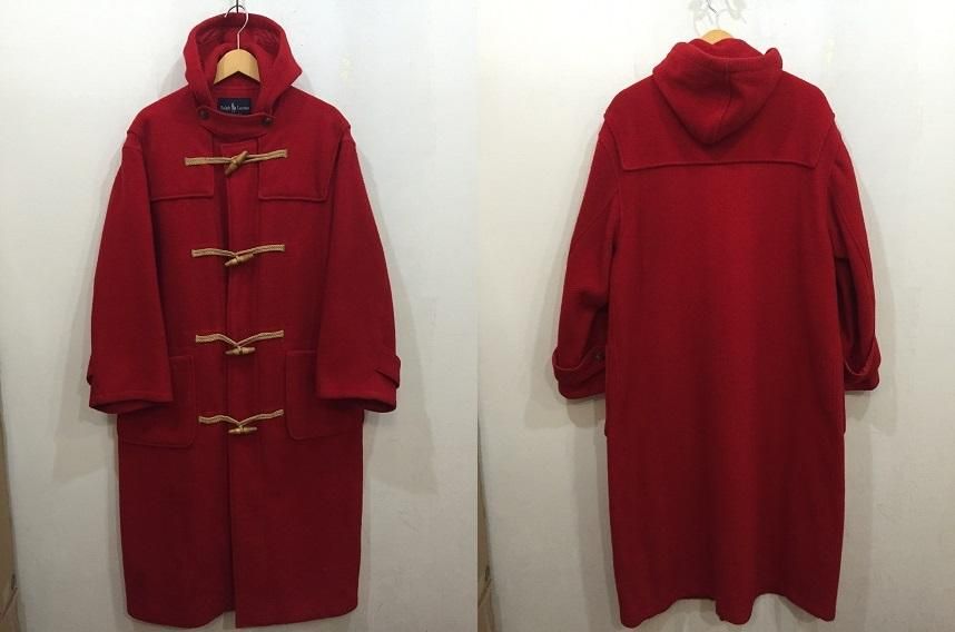 80s USA製 ラルフローレン 超ロングダッフルコート マキシ丈