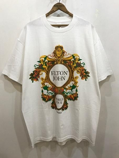 ８０ｓエルトンジョン×ベルサーチ ツアーTシャツ ＤＥＡＤＳＴＯＣＫ