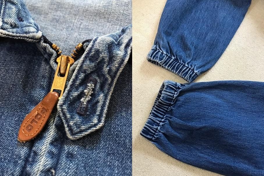 80sラルフローレン デニムスイングトップ！ USA製 XXL
