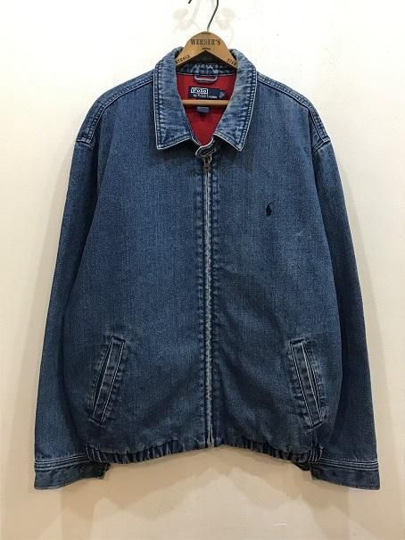 90sラルフローレン デニムスイングトップ XL - 大きいサイズ専門の古着 ...