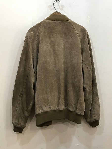 ８０ｓラルフローレン 肉厚スエードレザー ＭＡ１ ＪＫＴ 極上