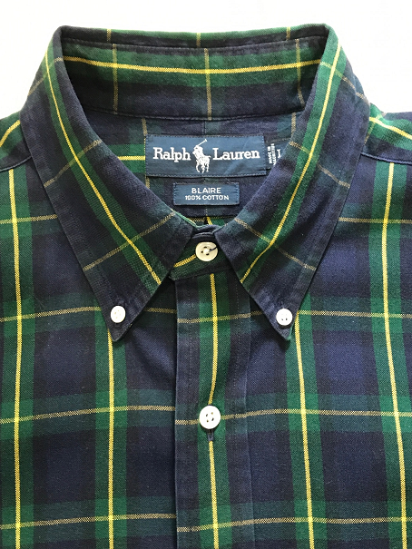 新作入荷 RalphLauren オールドラルフローレン ブラックウォッチ襟 XXL