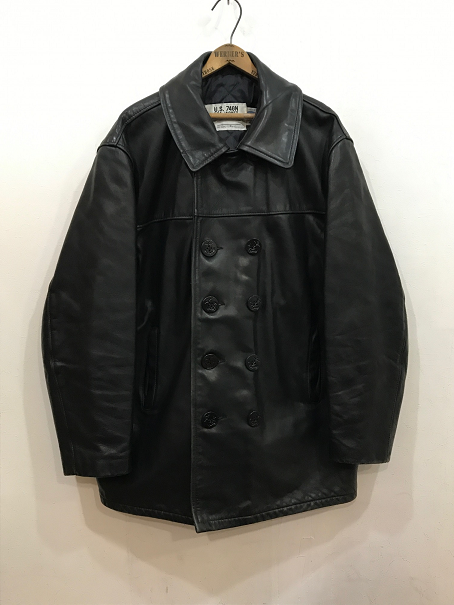 ショット　レザーPコート　44 XXL