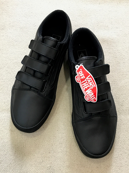 NEW VANS オールドスクール ベルクロ 黒レザー 11 NEW VANS オールドスクール ベルクロ 黒レザー 11