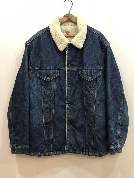 70's Levi's リーバイス デニム ボア ジャケット ロング丈 - G