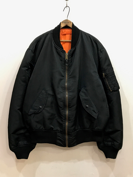 ９０ｓアルファ ＵＳＡ製 ＭＡ１ ＪＫＴ ＸＸＬ ブラック 極上