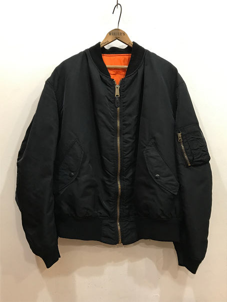 ９０ｓアルファ ＭＡ１ ＵＳＡ製 黒 極上コンディション ＸＸＬ