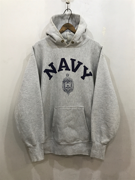 ９０ｓチャンピオン リバースウィーブパーカー ＮＡＶＹ 極上