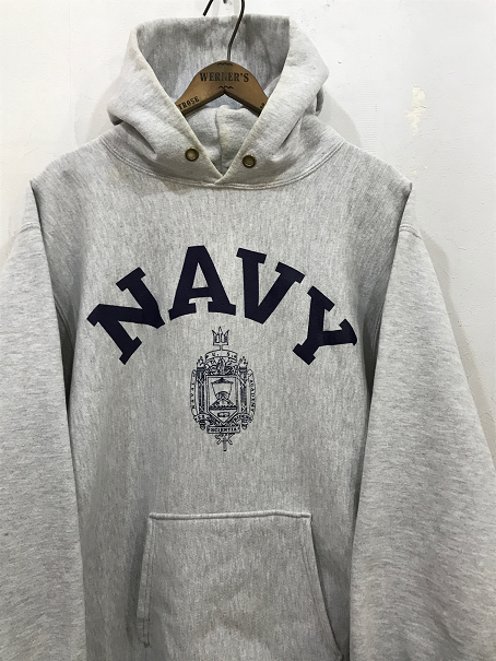 ９０ｓチャンピオン リバースウィーブパーカー ＮＡＶＹ 極上コンディション！ ＸＬ - 大きいサイズ専門の古着屋 INDIGO TRAIL  BIGSIZESTORE