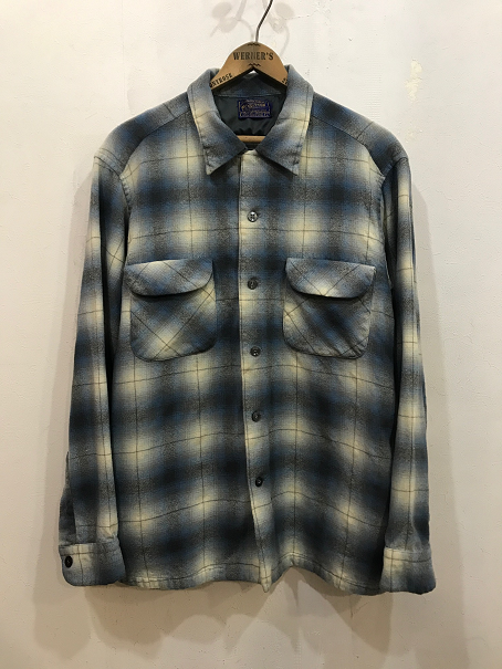 着丈86cm身幅64cmXXL 60S PENDLETON ペンドルトン オンブレ ウール