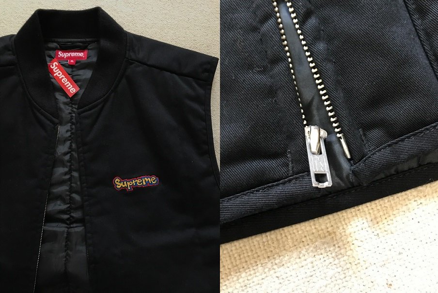 ２０１８ＡＷ ＳＵＰＲＥＭＥ ＧＯＮＺ ＶＥＳＴ ブラック ＸＬ 定価