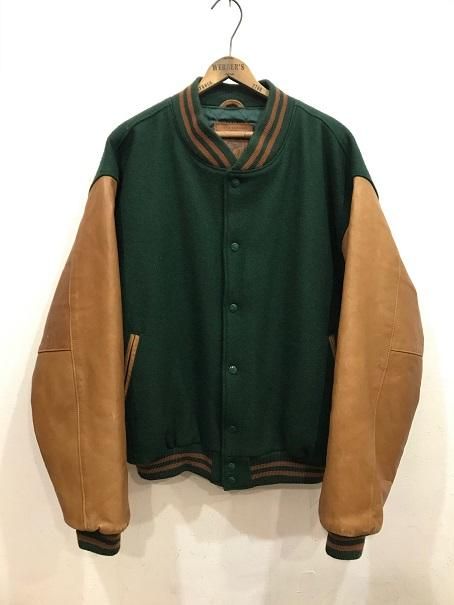 公式商品 Golden Bear ゴールデンベア 80s 袖革スタジャン USA製 M