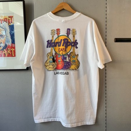 1990s ハードロックカフェ バックプリント Tシャツ 白 XL - 大きい 