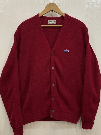 IZOD LACOSTE 60s 最初期 アクリルカーディガン 70s 80s-