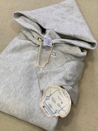 １９９０ｓチャンピオン リバースウィーブ 完全無地 ＤＥＡＤＳＴＯＣＫ ＸＸＬ - 大きいサイズ専門の古着屋 INDIGO TRAIL  BIGSIZESTORE