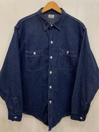 50s SEARS Denim Work Shirts デニムシャツキャンパス