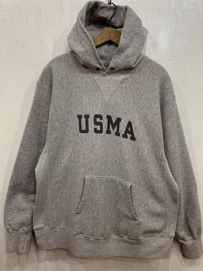 USMA リバースウィーブ　パーカーアメリカ製