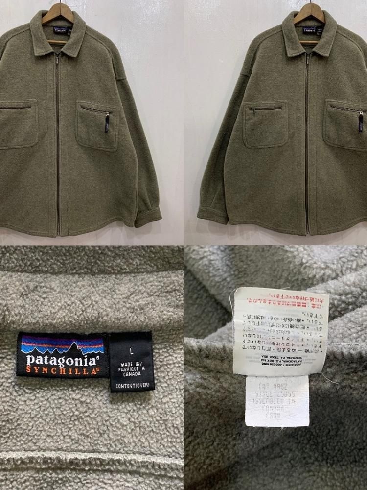 変わり種90’sパタゴニア　Patagonia シンチラオーバーシャツ　USA製肩幅60