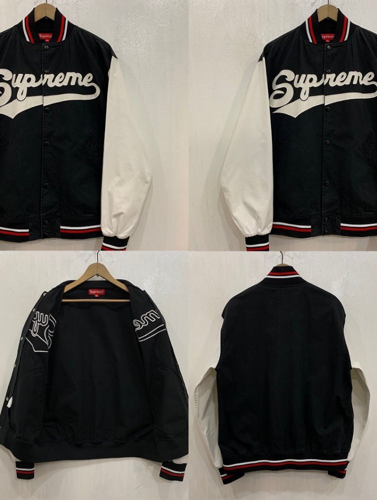 １９９０ｓ初期ＳＵＰＲＥＭＥ コットンスタジャン スクリプトロゴ 超