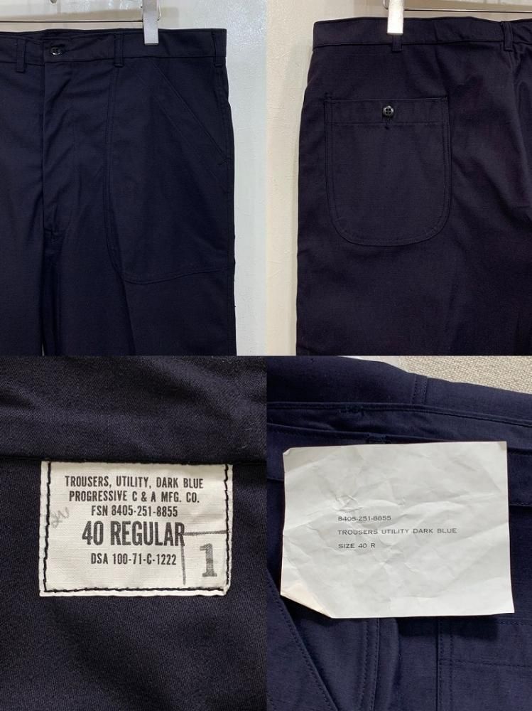 １９７１年ＵＳ.ＮＡＶＹ　ベイカーパンツ　ストレート　表記　ｗ40 1971年US.NAVYベイカーパンツストレート表記w40