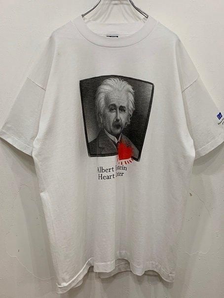 90s USA製 アインシュタイン コットンTシャツ 黒 S☆偉人 - Sixpacjoe Web Shop