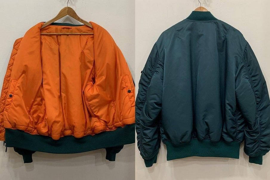 1990sアルファMA1 MADE IN USA ネイビー 超極