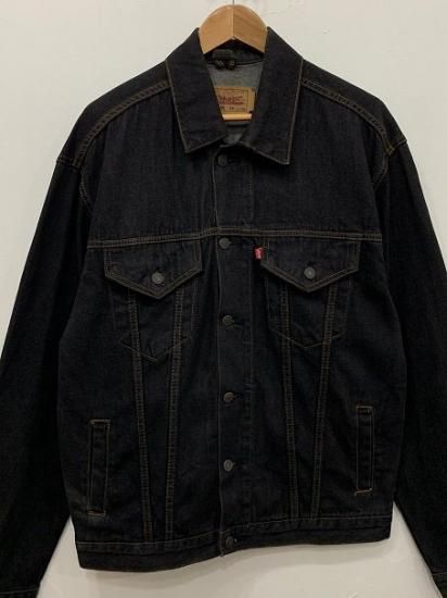 Euro Levi's ブラックデニムジャケット XXL ユーロ リーバイス Euro Levi's 90's 70503 02 先染め ブラック