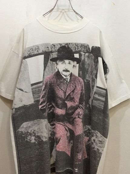 ANDAZIA アインシュタイン 大判プリントTシャツ アートT XL