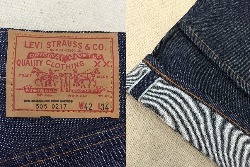リーバイス505 シングル66前期 耳付き DEADSTOCK - 大きいサイズ