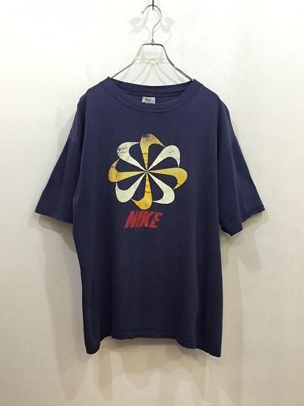 ナイキビンテージ風車柄フットボールTシャツ70'sUSA製ナイキ