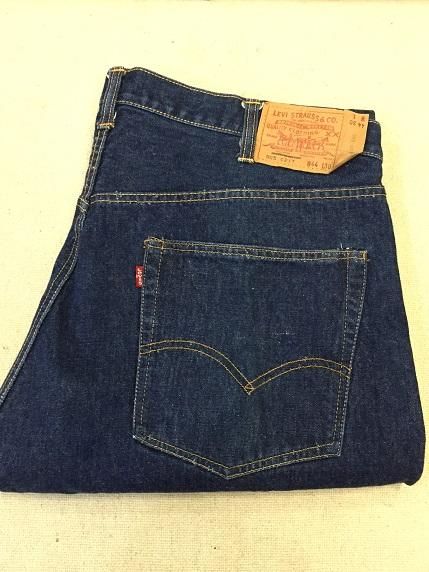 levis 505 66前期 66シングル オリジナル 濃紺 ノーリペア股上30cm