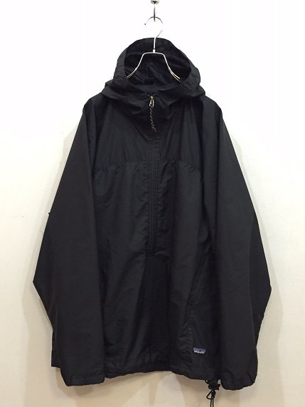 01sPATAGONIA エッセンシェルプルオーバー 黒 L - 大きいサイズ専門の古着屋 INDIGO TRAIL BIGSIZESTORE