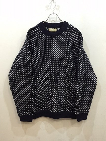 まことVTG2XL！ 希少 エルエルビーン バーズアイ ニット