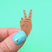 Coucou SuzettePeace Out Pin - Black