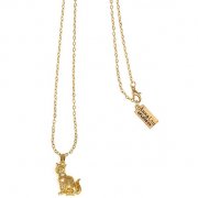 【Anna Lou OF LONDON】 Golden Jewel Cat Necklace