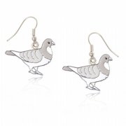 【Anna Lou OF LONDON】Pigeon Silver Enamel Earrings