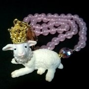 【TIMBEE LO】 Sheep Necklace（PINK)