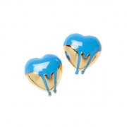 【ME & ZENA】 Me & Zena x Saatchi Gallery Paint Heart Earring Studs