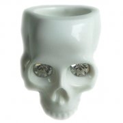 ALEX GARNETT Skull Ring (crystal eye)