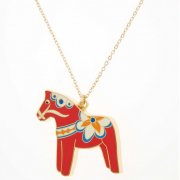 【Rosie Wonders】 Dala Horse Necklace