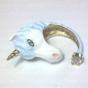 【Phoreny Jewelry】porcelain Unicorn Ring（BLUE）