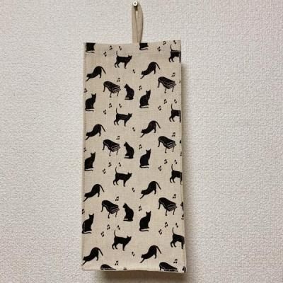 レジ袋ストッカー 猫とピアノ柄 ネコ キャット 猫グッズと姫雑貨のお店 オトメ日和 レジ袋ストッカー 猫とピアノ柄 ネコ キャット 猫グッズと姫雑貨のお店 オトメ日和