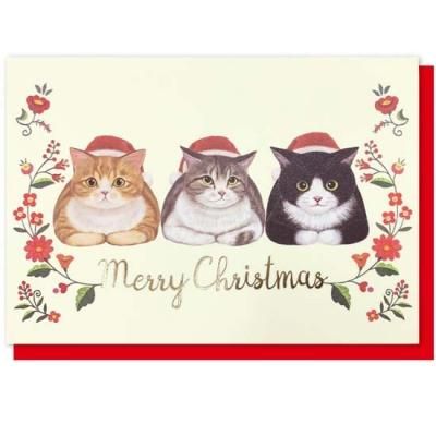フェリシモ猫部 クリスマスポップアップカード CMG-565 ネコ