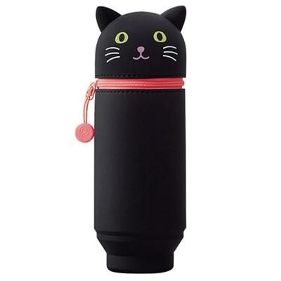 Amazon | ニッケン文具 タテヨコ ペンケース Poplette クロネコ