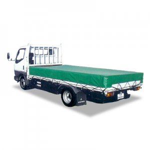 トラックシート　TS-40　KL【エステル帆布・グリーン】（中型トラック用）