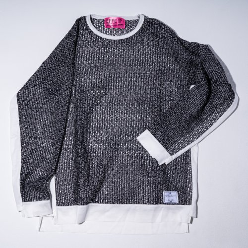 [2022ss 予約商品] EFFECTEN(エフェクテン)tulle net knit-sew