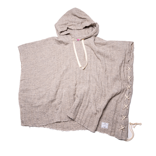 [22Summer予約商品] EFFECTEN(エフェクテン) raminen asymmetry poncho hoodie
