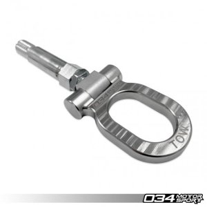034MotorSport  Stainless Steel TOW HOOK - 105MM for MQB/B8/B8.5/B9