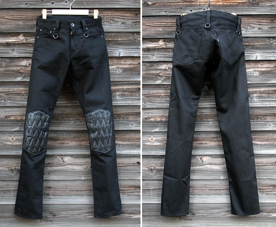 <img class='new_mark_img1' src='https://img.shop-pro.jp/img/new/icons29.gif' style='border:none;display:inline;margin:0px;padding:0px;width:auto;' />BARKBOX Heavy Cotton Black Slim Pants (Leather Knee Padded)