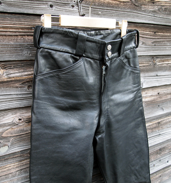 BARKBOX Slim Paddeed Leather Troursers